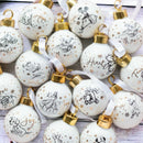 MISSING THREE BAUBLES Disney Set of 15 Mini Ceramic Baubles in Gift Box