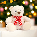 Keel Toys Keeleco Polar Bear with Scarf (100% Recycled) - 25cm