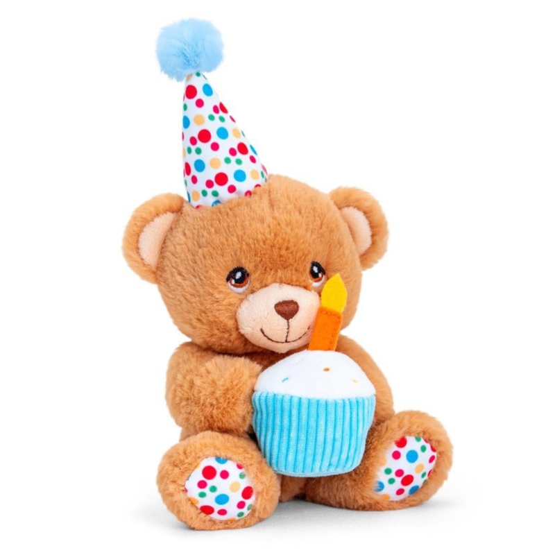 Keeleco Happy Birthday Bear Plush Toy (100% Recycled) - 15cm