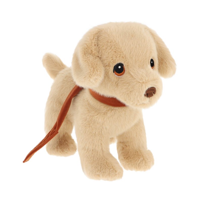 Keeleco Monty the Labrador with Lead Puppy Plush Toy (100% Recycled) - 23cm