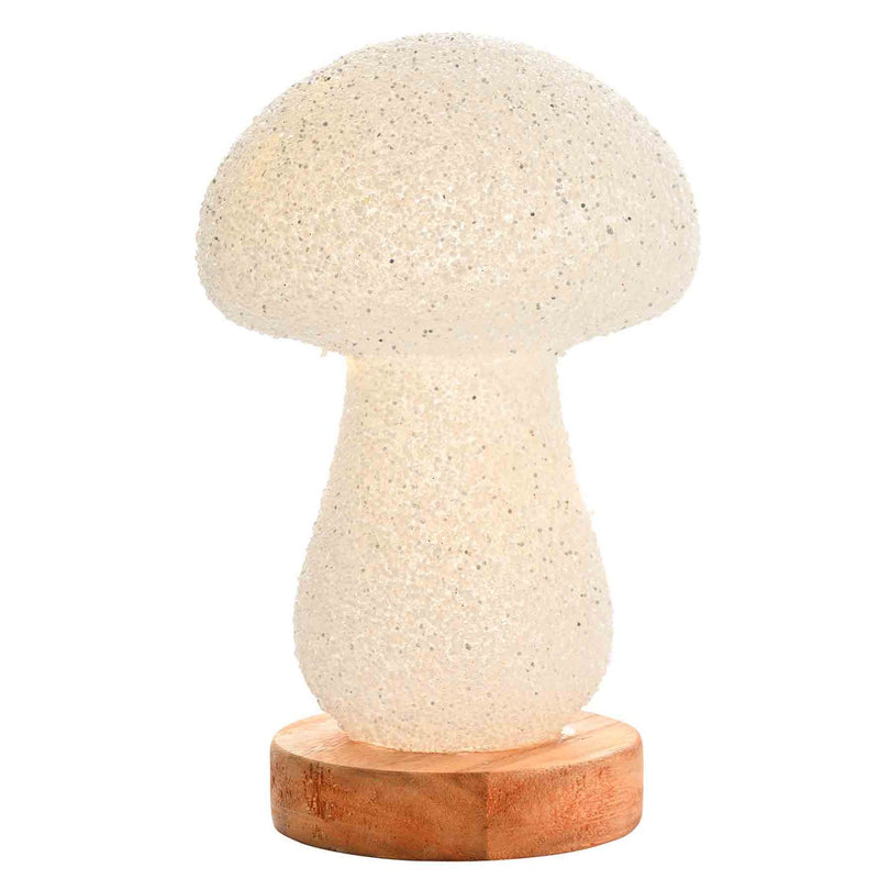 LED Glitter Mushroom Light - 19cm