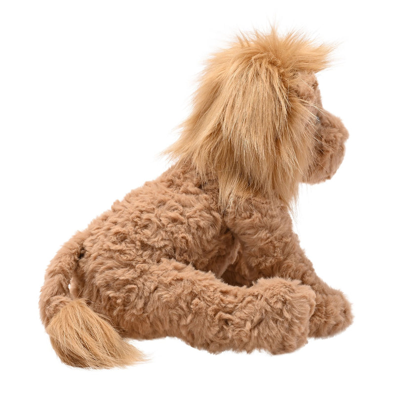 Leo The Sitting Lion Softie - Brown Plush Toy in House Gift Box (23cm)