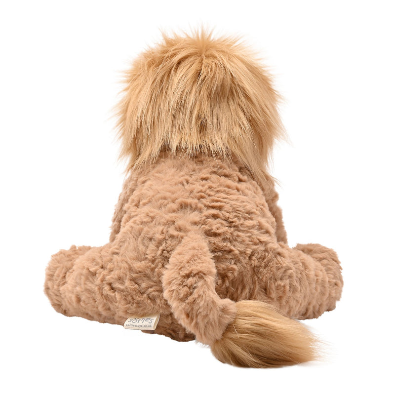 Leo The Sitting Lion Softie - Brown Plush Toy in House Gift Box (23cm)