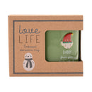 Love Life Christmas 'Daddy From Your Cheeky Little Elf' Embossed Green Mug