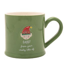 Love Life Christmas 'Daddy From Your Cheeky Little Elf' Embossed Green Mug