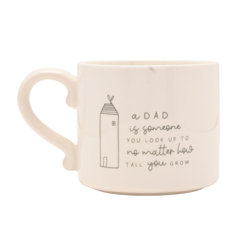Moments 'A Dad is Someone You Look Up To No Matter How Tall You Grow' White Mug in Gift Box
