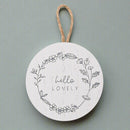 Moments 'Hello Lovely' Mini Plaque - 8cm