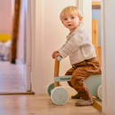 Moover Green 4-Wheel Wooden Balance Bike