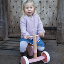 Moover Pink 4-Wheel Wooden Balance Bike