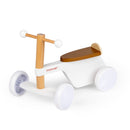 Moover White 4-Wheel Wooden Balance Bike