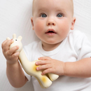 My First Tikiri Giraffe Natural Rubber Teether, Rattle & Bath Toy