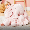 Nattou FanFan Maxi Elephant Soft Toy - Pink - 63cm