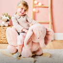 Nattou FanFan Elephant Rocker with Harness - Vintage Pink
