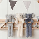 Nelly The Long Leg Elephant Softie - Grey Plush Toy in Optional Gift Box (35cm)