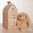 Oatey The Long Leg Bunny Softie - Light Brown Plush Toy in Optional Gift Box (35cm)