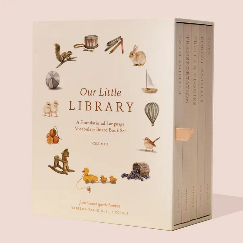 'Our Little Library Vol. 1' First Words Baby Board Books - Set of 5