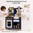 Oxford Wooden Play Kitchen – Blue Pretend Cooking Set by Le Toy Van