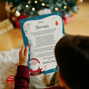 Personalised Christmas Penguin Letter