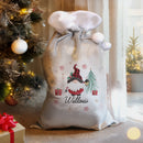 Personalised Christmas Gonk Luxury Pom Pom Sack