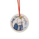 Paddington Set of 4 Mini Gold Snowflake Ceramic Decorations