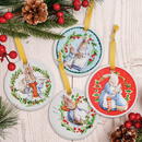 Peter Rabbit Set of 4 Christmas Decorations