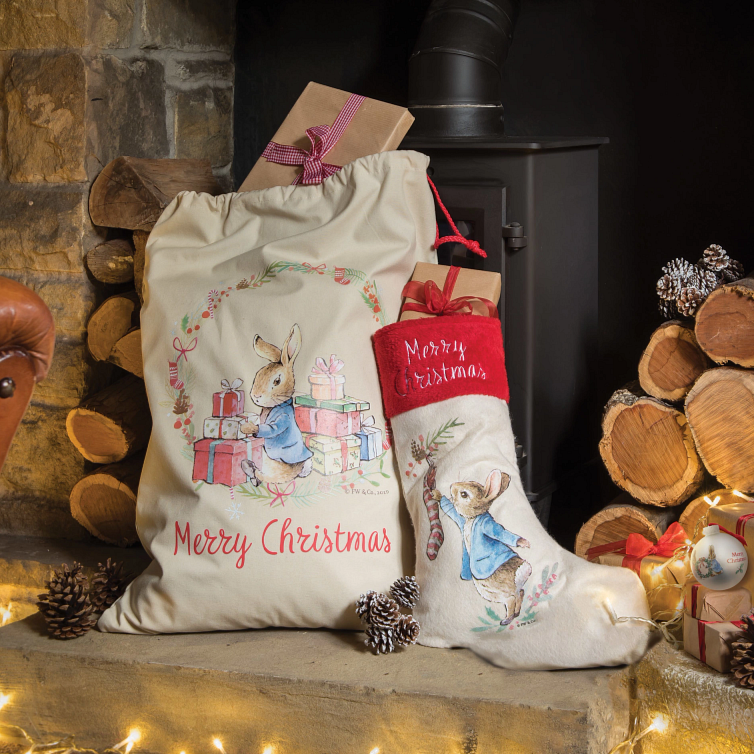 Peter Rabbit 'Merry Christmas' Stocking - 46cm