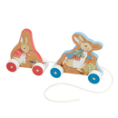 Peter Rabbit and Flopsy Bunny Wooden Pull Along Toy