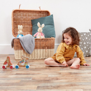 Peter Rabbit and Flopsy Bunny Wooden Pull Along Toy