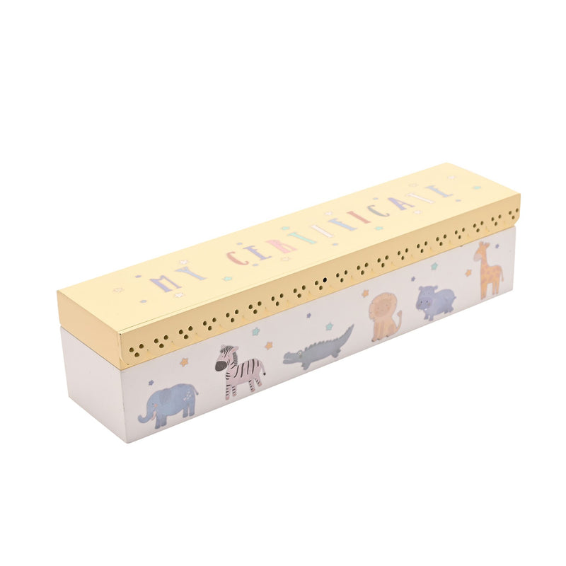 Petit Cheri Animal-Themed Scallop Birth Certificate Holder