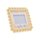Petit Cheri Animals 'Coming Soon' Yellow Scallop Frame - 4 x 3"