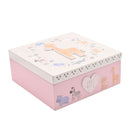 Petit Cheri Baby Girl Giraffe Keepsake Box - 19cm x 19cm