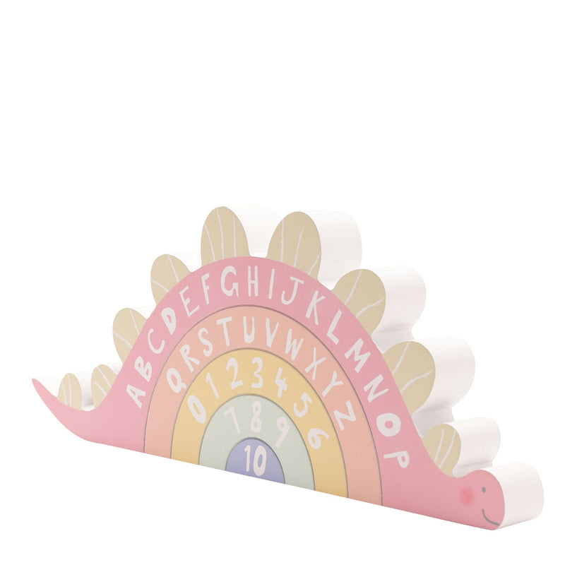 Petit Cheri Dinosaur Letters and Numbers Plaque