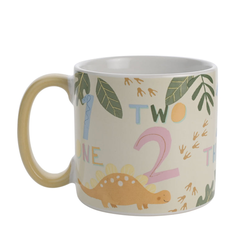 IMPERFECT Petit Cheri Dinosaur Numbers Boxed Mug