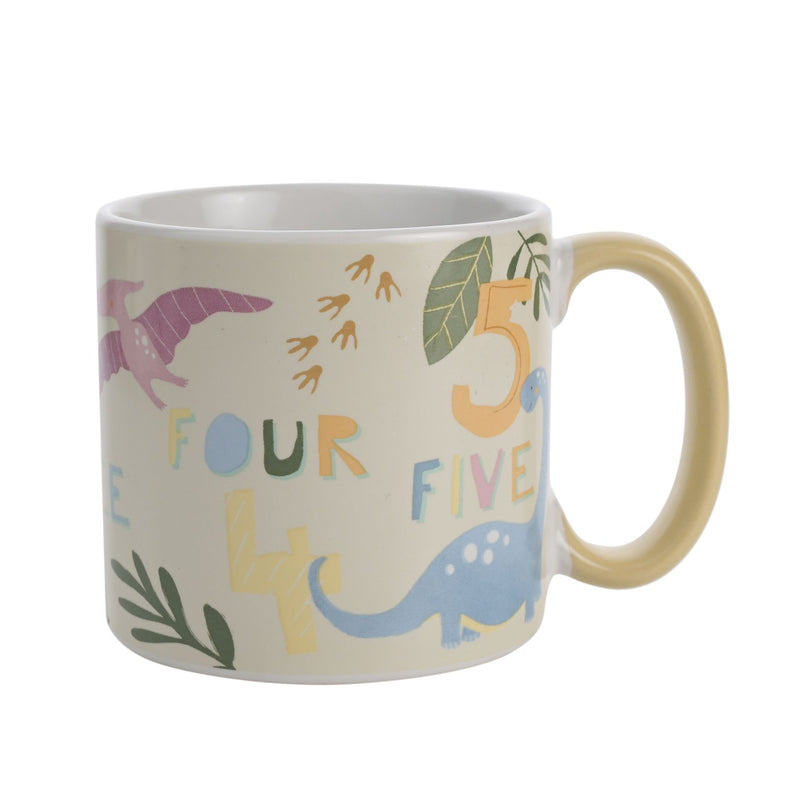 IMPERFECT Petit Cheri Dinosaur Numbers Boxed Mug