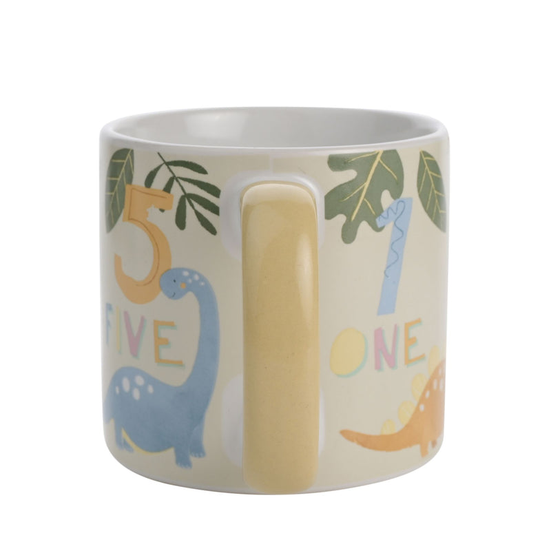 IMPERFECT Petit Cheri Dinosaur Numbers Boxed Mug