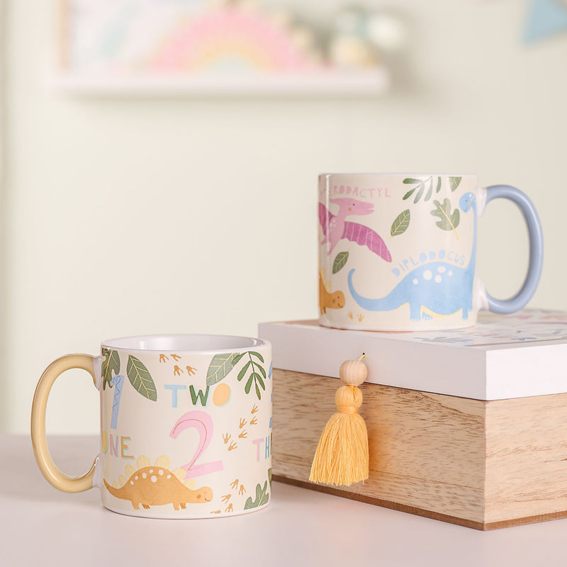 IMPERFECT Petit Cheri Dinosaur Numbers Boxed Mug