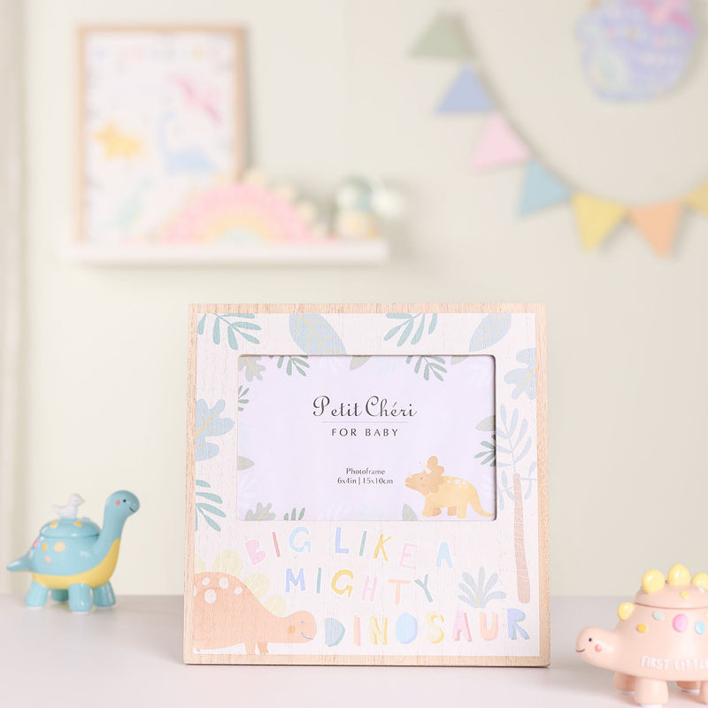 Petit Cheri Mighty Dinosaur Photo Frame - 6" x 4"