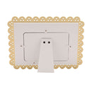 Petit Cheri 'First Grandchild' Yellow Safari Scallop Frame - 6" x 4"