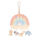 Petit Cheri 'Hello Little One' Animals Rainbow Plaque