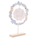 Petit Cheri 'You Are So Loved' Animals Standing Wreath Plaque