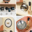 Wooden Rattan Family Play Kitchen with Eco Play Food Accessories by Le Toy Van