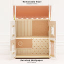 Roseheart Wooden Dolls House – Soft Pink Family Play House by Le Toy Van