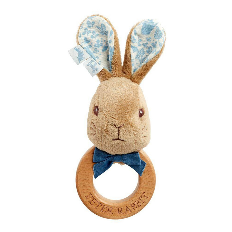 Signature Peter Rabbit Wooden Ring Rattle