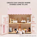 Sophie’s Wooden Dolls House – Three Storey Pastel Play House by Le Toy Van