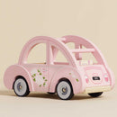 Sophie's Wooden Dolls House Car with Opening Boot & Suitcase – Role Play Vehicle by Le Toy Van
