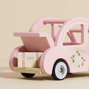 Sophie's Wooden Dolls House Car with Opening Boot & Suitcase – Role Play Vehicle by Le Toy Van