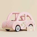Sophie's Wooden Dolls House Car with Opening Boot & Suitcase – Role Play Vehicle by Le Toy Van