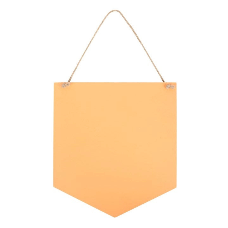 'Spooky Season' Pastel Orange Halloween Hanging Plaque - 22cm