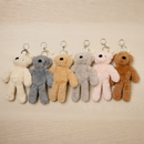 Ste The Bear Softie - Light Grey Plush Toy Keyring