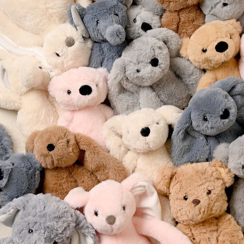 Ste The Long Leg Teddy Bear Softie - Grey Plush Toy in Optional Gift Box (30cm)